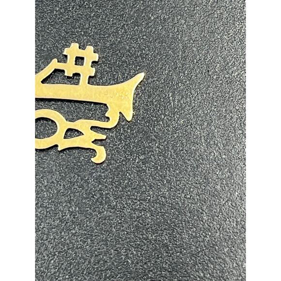 AJ 14K Yellow Gold .45 #1 MOM Vintage Charm Pendant Special Gift - Picture 6 of 8